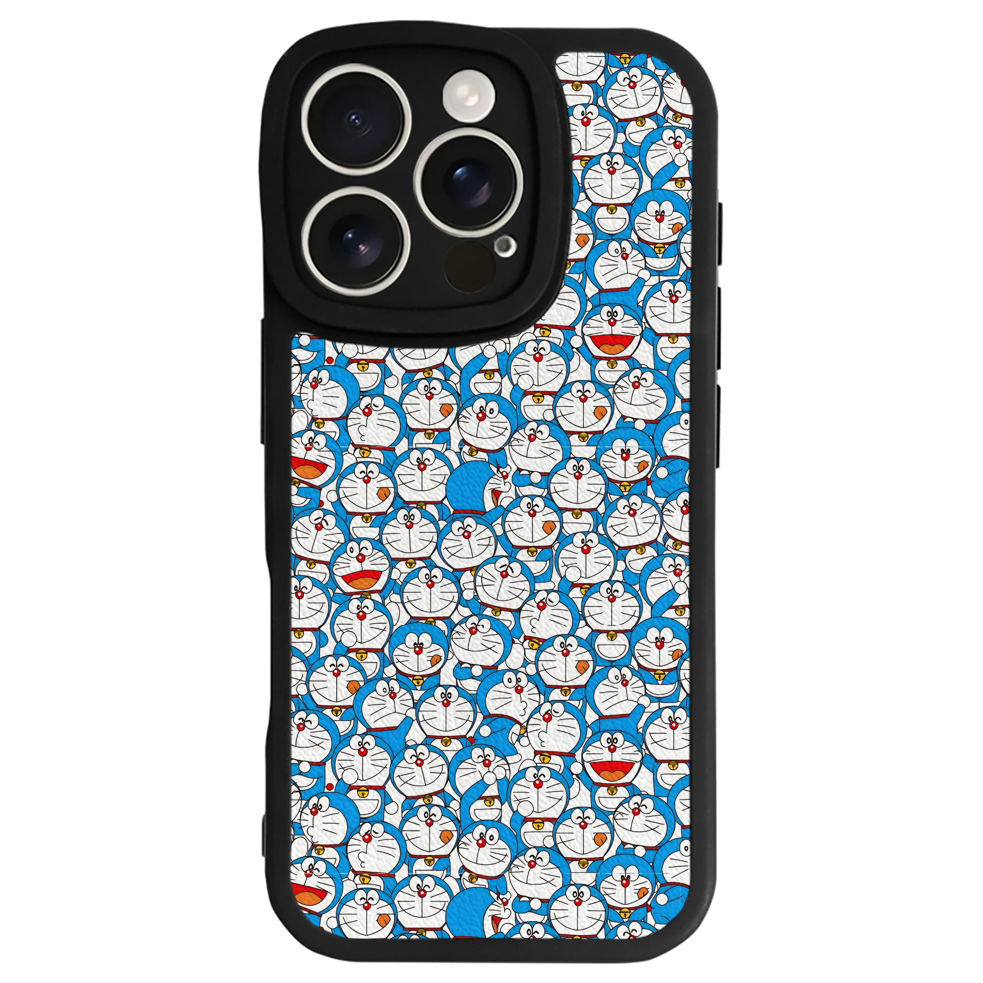 （画像用） ドラえもん Doraemon 【iPhone 16シリーズ対応】シリコンスマホケース（レザー調） 材質：シリコン